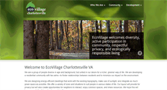 Desktop Screenshot of ecovillagecharlottesville.org
