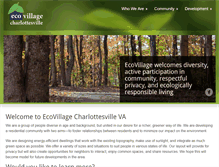 Tablet Screenshot of ecovillagecharlottesville.org